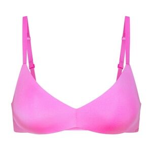 SKIMS NWT Wireless Form Push-Up Plunge Bra Size 36B Neon Orchid